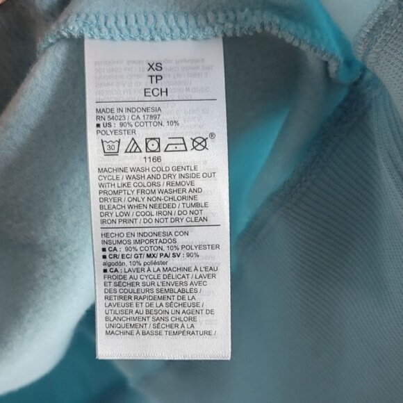 Old Navy SoComfy Sweatshirt Blue XS Pullover Long Sleeve Tunic Length Venice CA - Picture 8 of 8